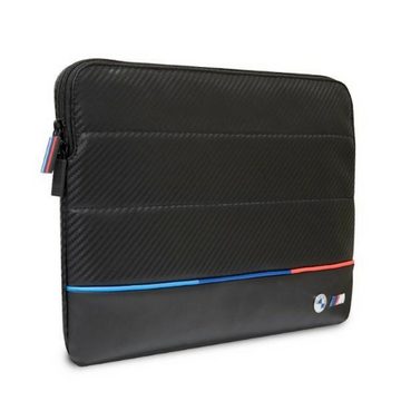 BMW Laptop-Hülle BMW Universal bis 16" Notebook Cover Tasche Carbon Tricolor Schwarz