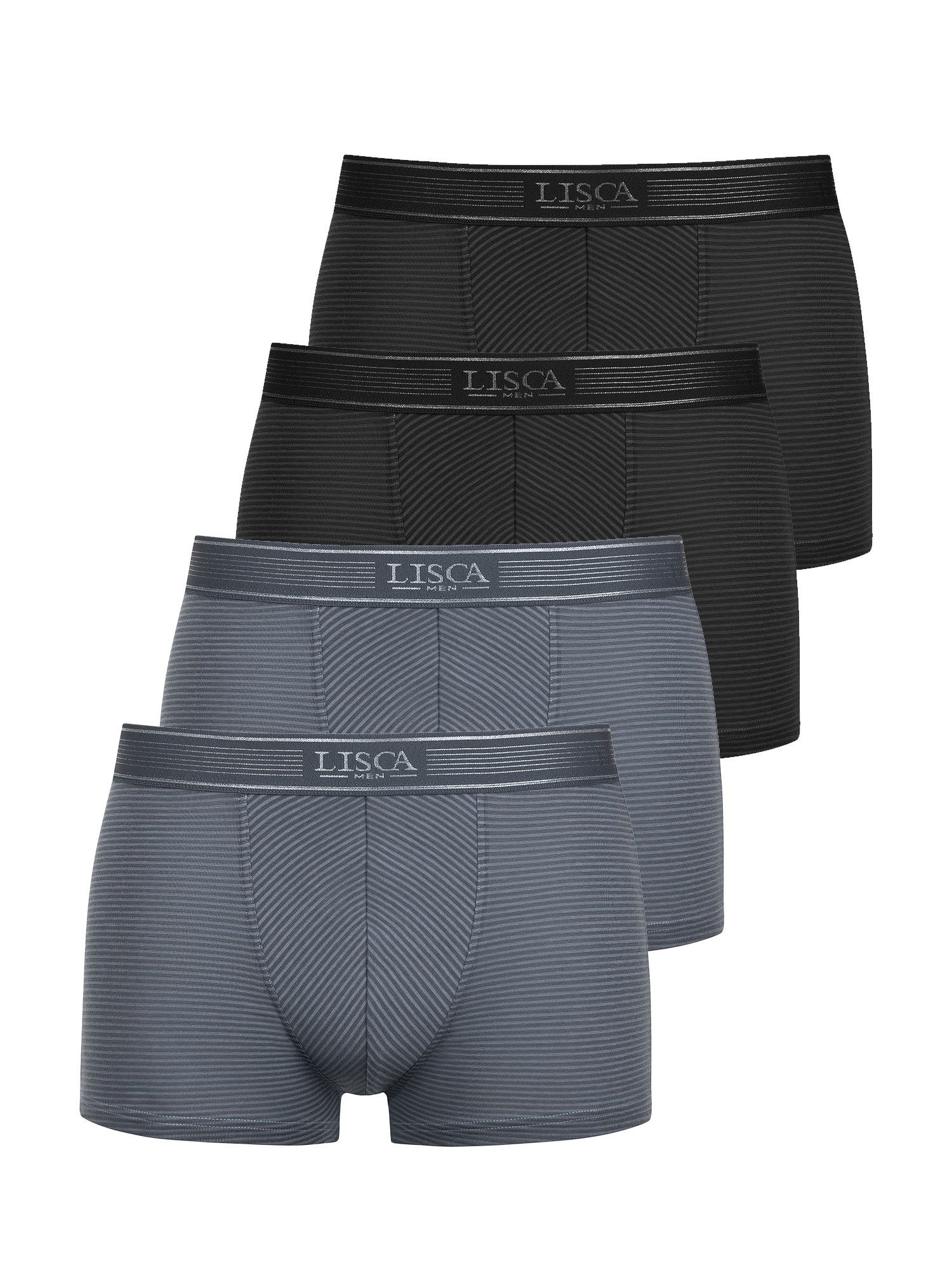Lisca Retro Pants 4er Pack Herren Pant Zeus (Packung, 4-St) Cotton Modalmix, hautfreundlich, besonders weich, seidig glänzend
