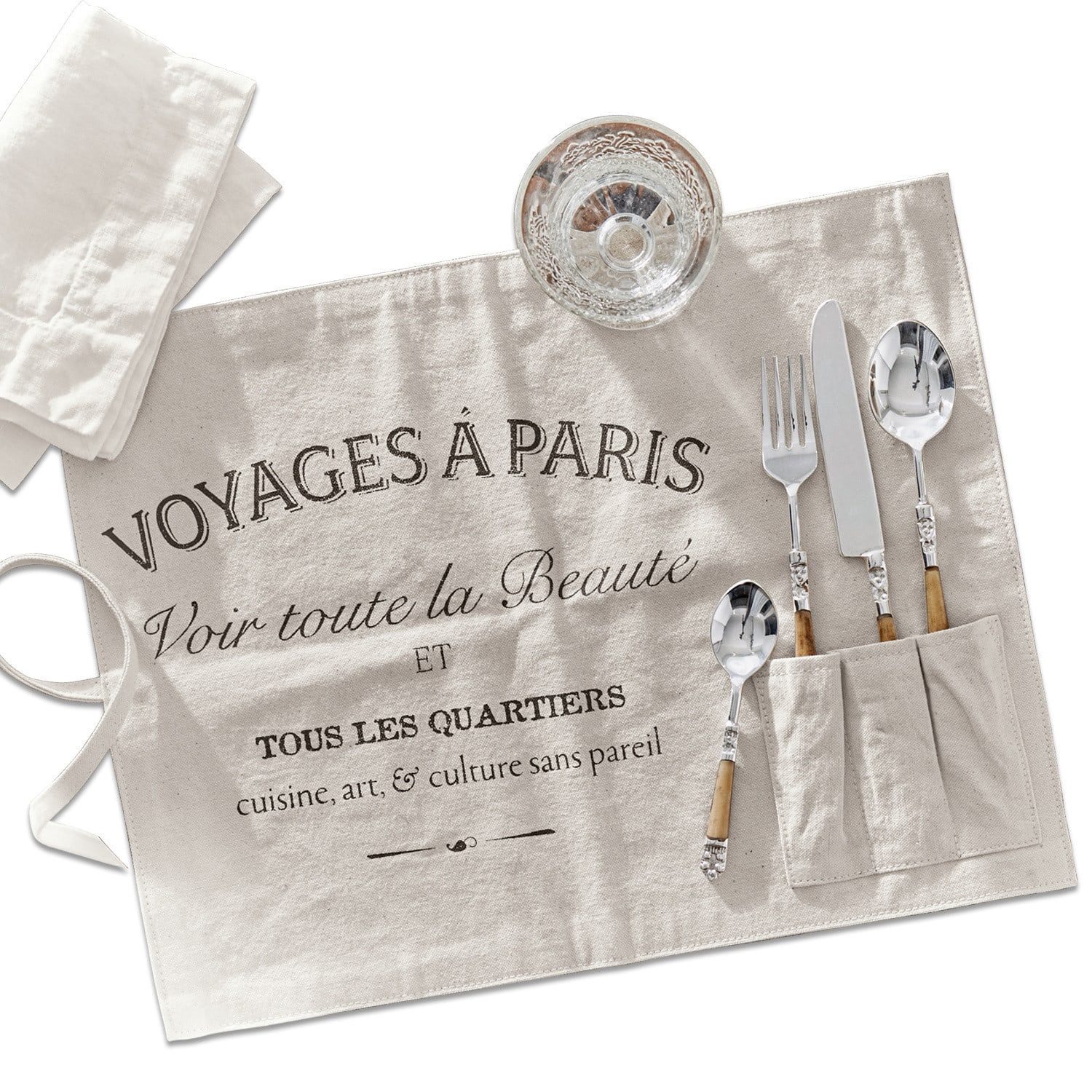 Mirabeau Platzset Platzset 2er Set Voyage creme