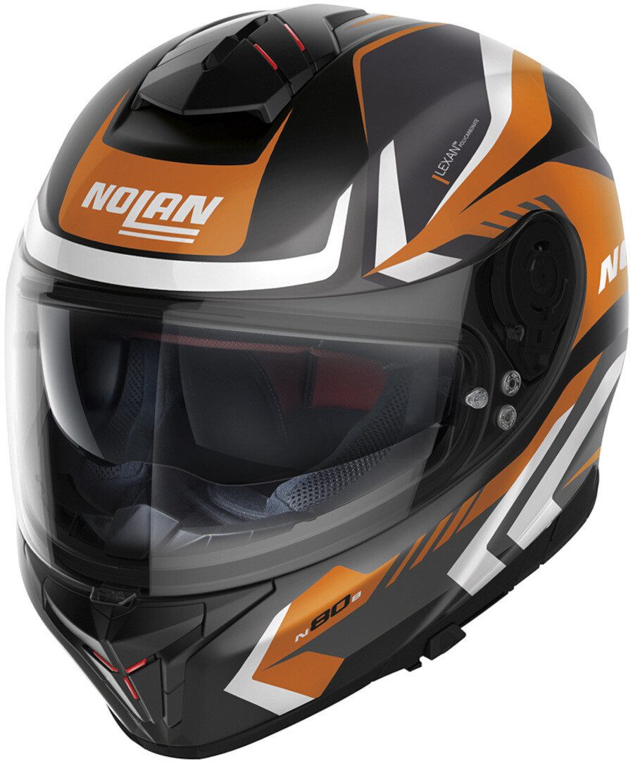NOLAN Motorradhelm N80-8 Rumble N-Com Helm, Sonnenvisier, Pinlock, Ratschenverschluss, ECE 22.06