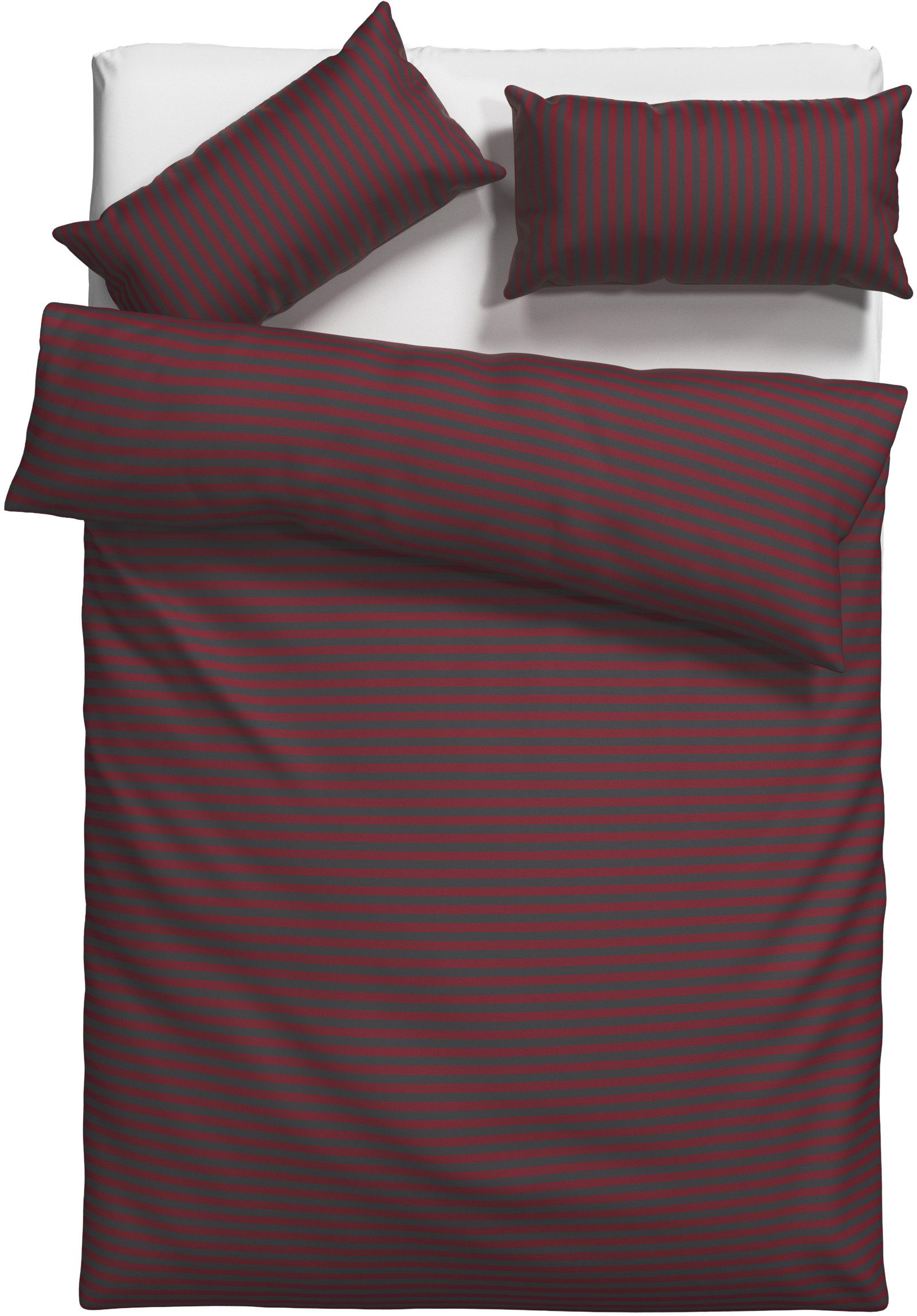 Bruno Banani Bettwäsche Jassen mit feinen Querstreifen, Renforcé, 2 teilig, moderne Streifen-Bettwäsche, mehrere Qualitäten, auch Premium – Bild 2 von 5