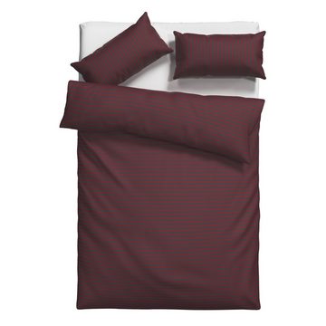 Bettwäsche Jassen in Gr. 135x200 oder 155x220 cm, Bruno Banani, Biber, 2 teilig, moderne Bettwäsche aus Baumwolle, Bettwäsche mit Streifen-Design