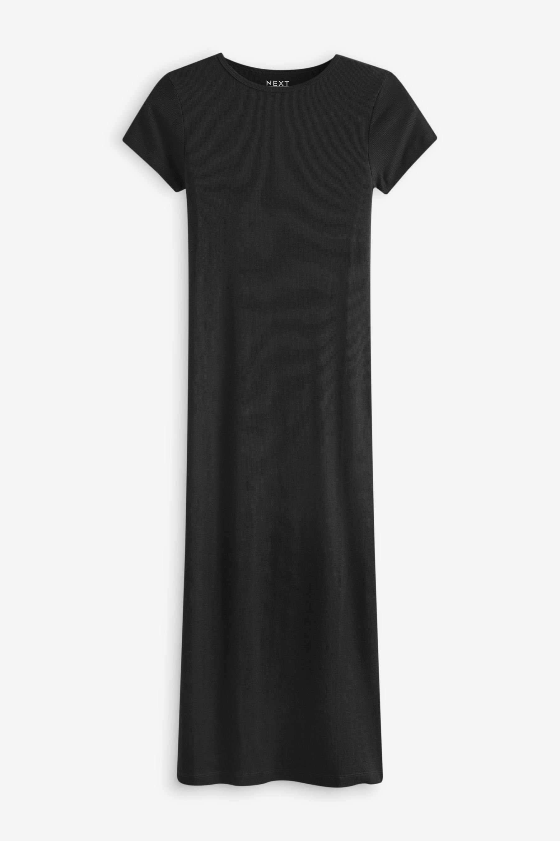 Next Maxikleid Gestuftes T-Shirt-Kleid in Maxilänge mit Schlitz (1-tlg) günstig online kaufen