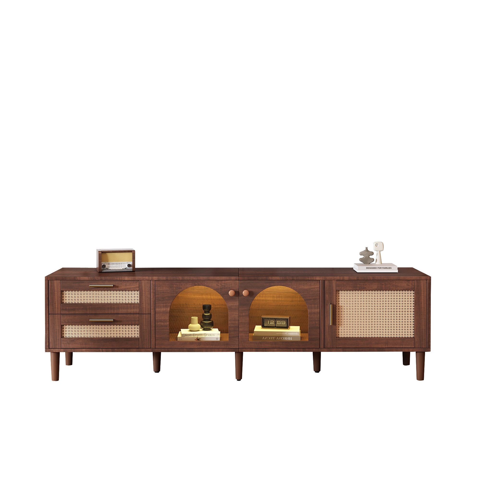 BlingBin TV-Schrank Holz-TV-Schrank, TV-Ständer, TV-Board, Fernsehtisch günstig online kaufen
