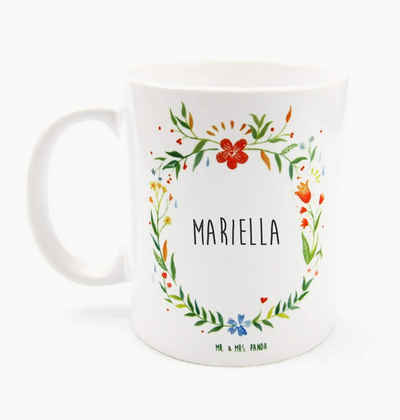 Mr. & Mrs. Panda Tasse Mariella - Geschenk, Porzellantasse, Teetasse, Kaffeebecher, Büro Tas, Keramik