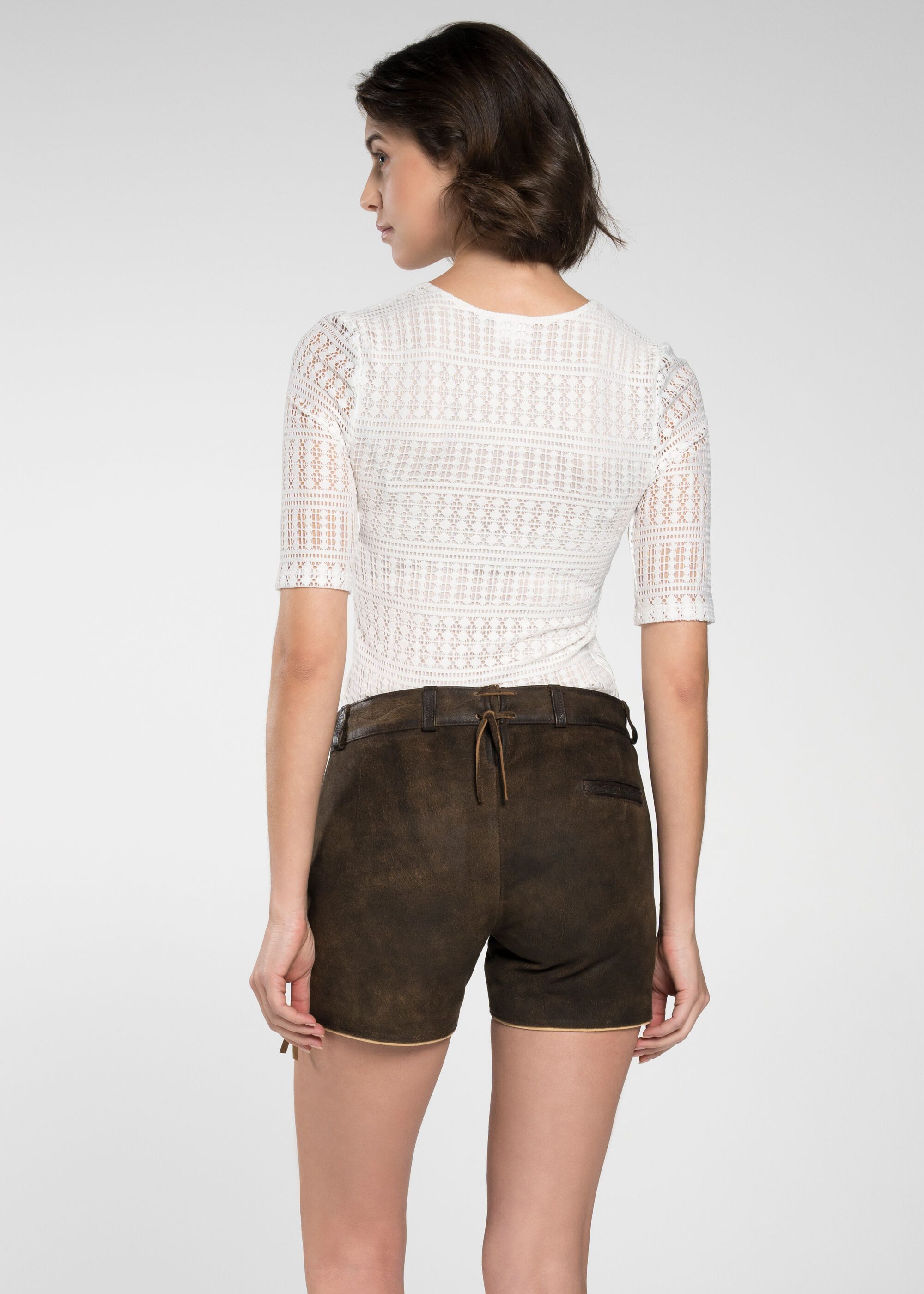 Spieth & Wensky Shorts Ella mit Schnürung am Beinabschluss