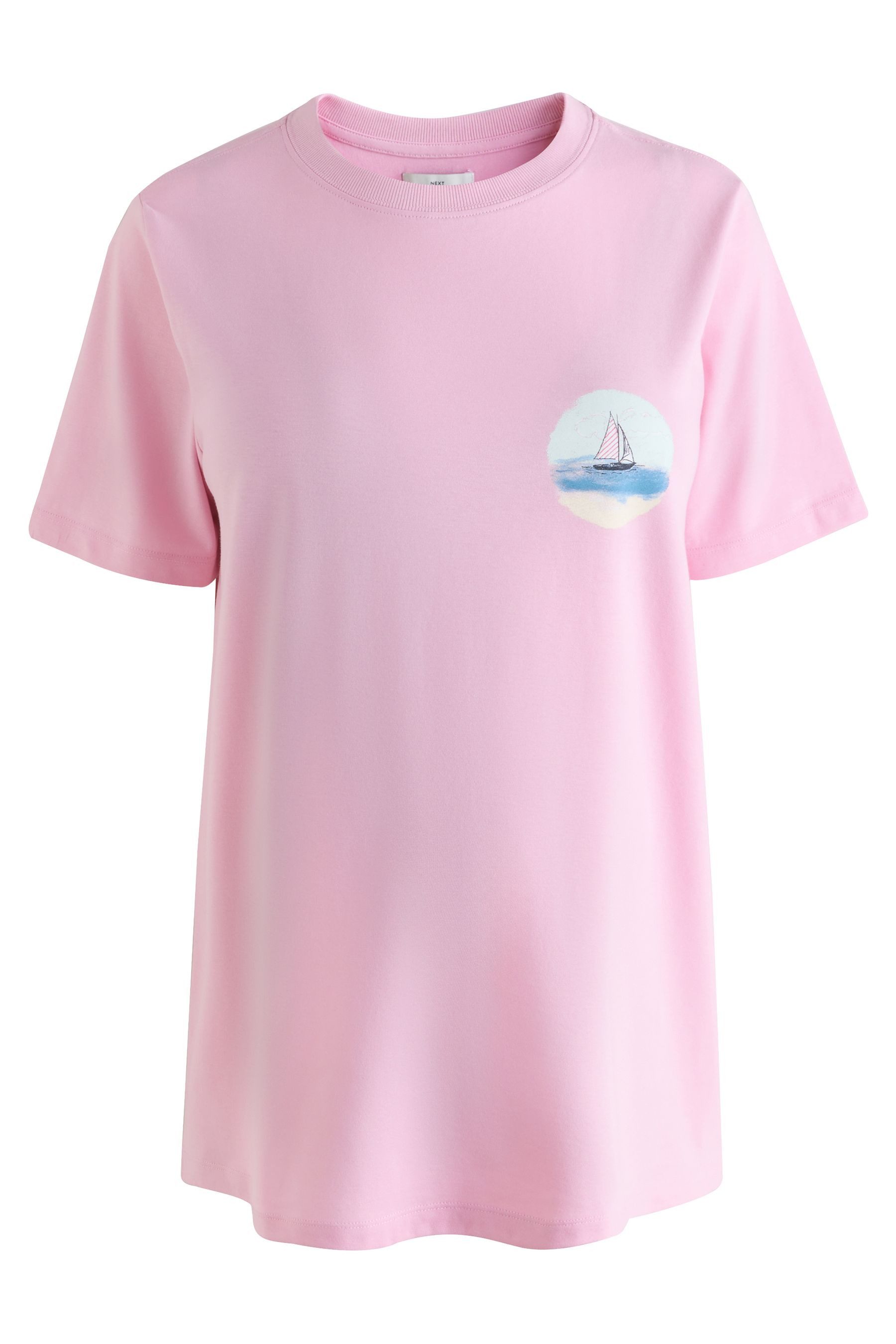 T-Shirt Baumwoll-T-Shirt mit Vacation-Grafik, Umstandsmode