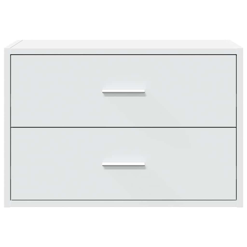 vidaXL Kommode Schrank mit 2 Schubladen Weiß 60x31x40 cm Holzwerkstoff (1 St) – Bild 4 von 5