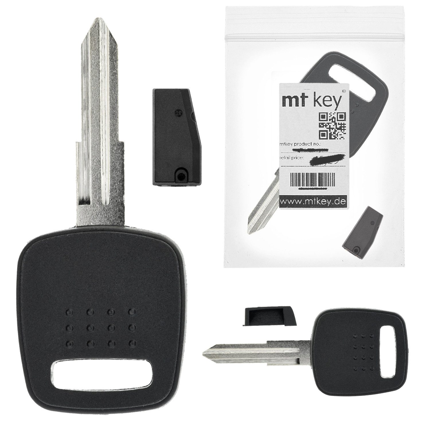 mt-key Schlüsseltasche LKW Schlüssel NSN11 + ID60 80Bit T16 Keramik Transponder (Set), TEXAS CRYPTO (80BIT) 4D // Typ: ID60 4D60 (ID4D60) // Material: Ka...