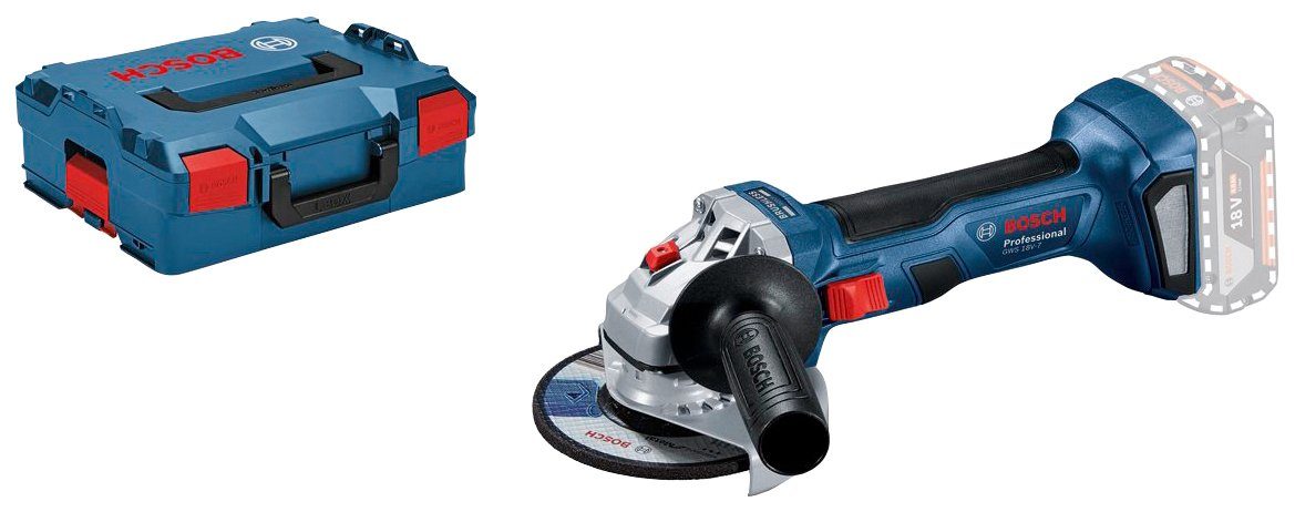 Bosch Professional Akku-Winkelschleifer GWS 18V-7 Professional, kompakt und handlich, ohne Akku und Ladegerät