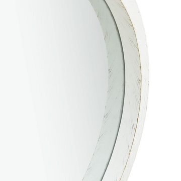 furnicato Wandspiegel mit Gürtel 40 cm Weiß