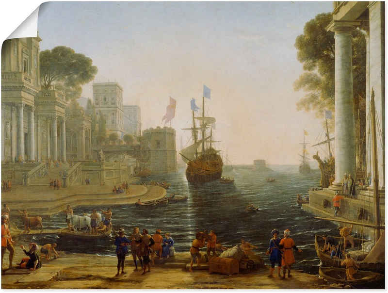 Artland Wandbild Odysseus übergibt Chryseis ihrem Vater., Gewässer (1 St), als Leinwandbild, Wandaufkleber oder Poster in versch. Größen
