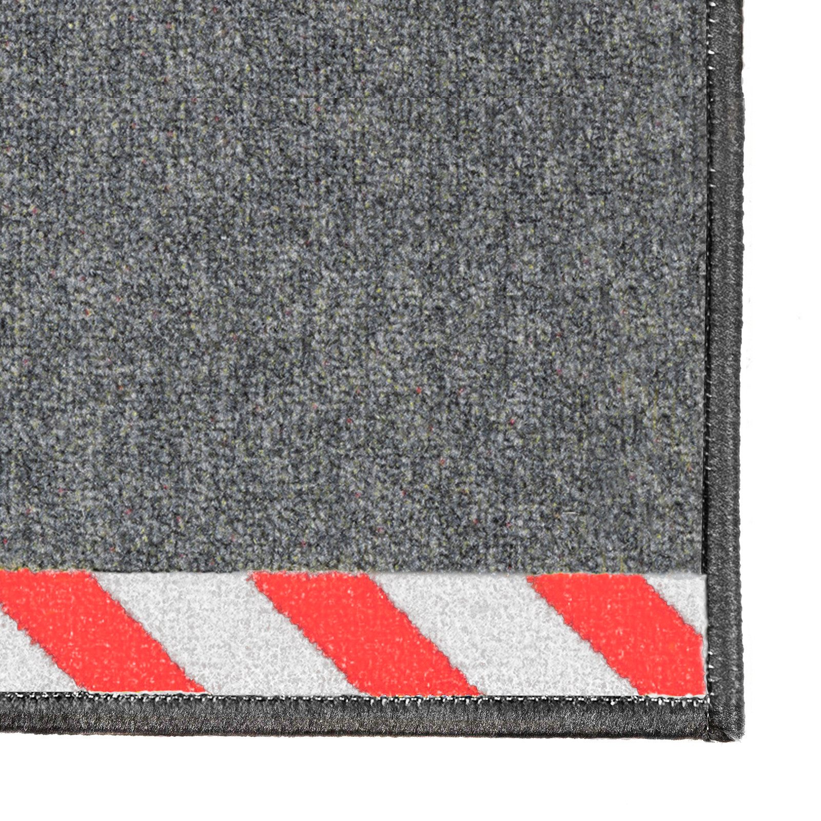 Floordirekt Bodenschutzmatte Kabelmatte mit Warnumrandung, Matte, waschbar – Bild 3 von 5