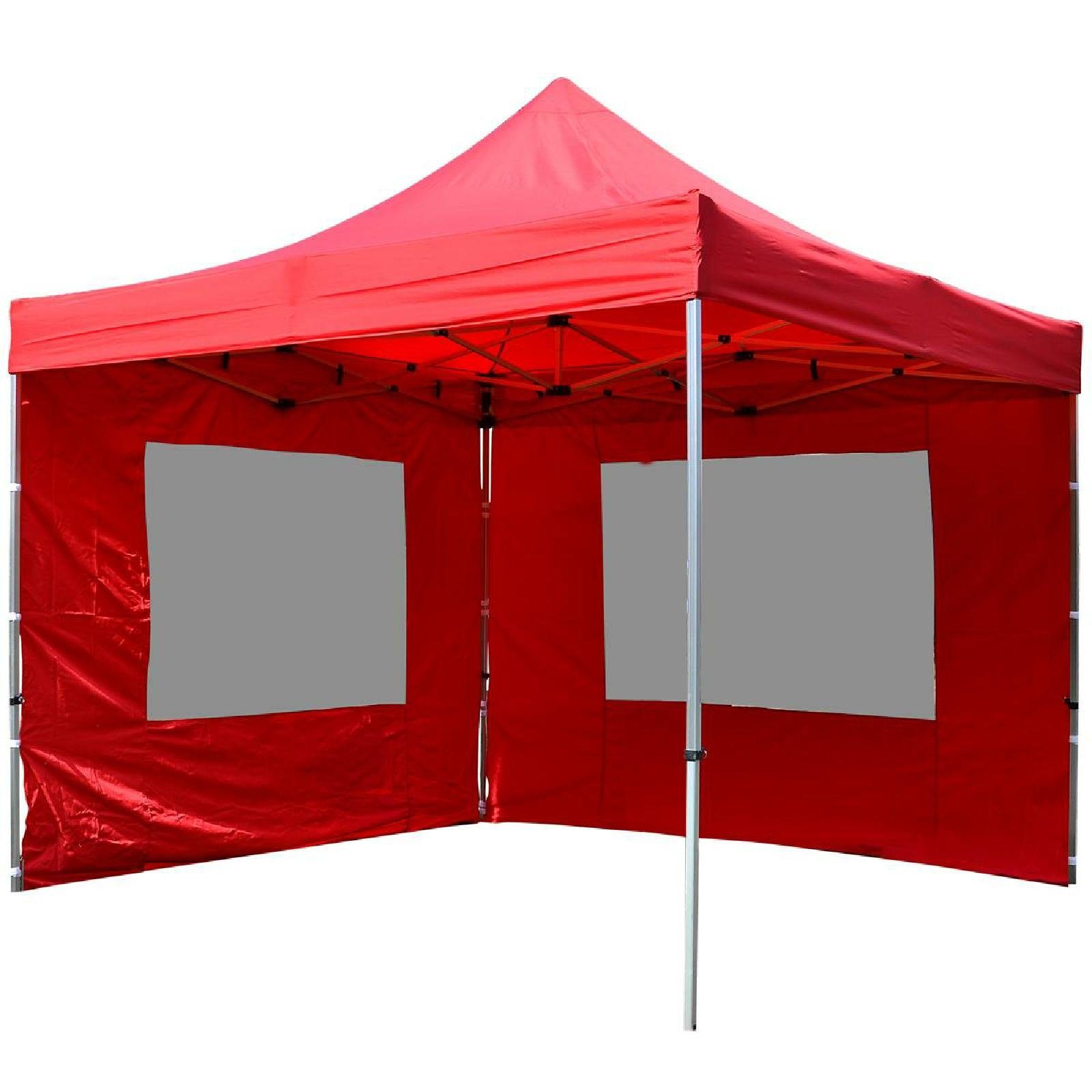 VCM Faltpavillon Aluminium-Faltpavillon rot