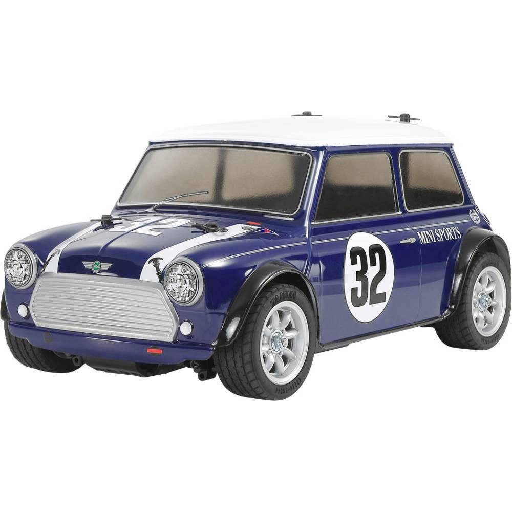 Tamiya RC-Auto RC Mini Cooper Racing MB-01 Blau 1:10 RC Modellauto Elektro