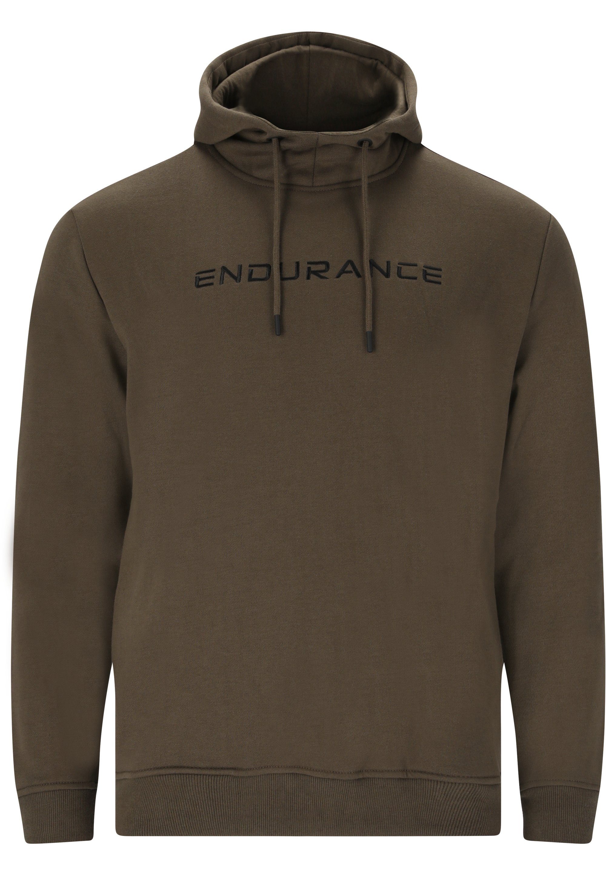 ENDURANCE Kapuzensweatshirt LIONK in schnell trockender Qualität khaki