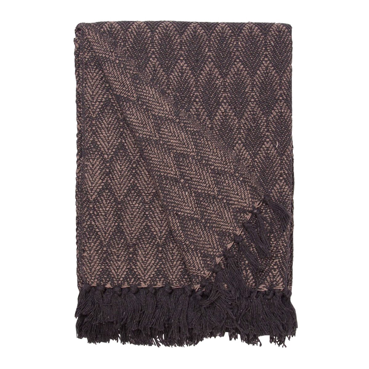 Wohndecke Decke Überwurf Blatt 100% Baumwolle 130x180 cm Skandinavisch, AU Maison, 100% recycelte Baumwolle