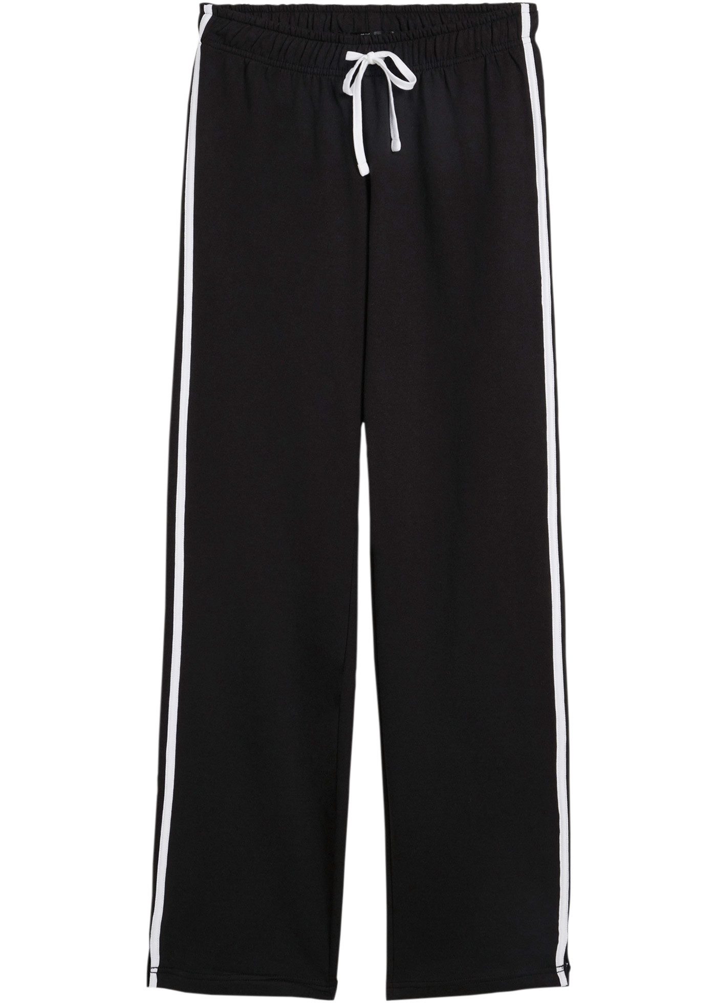 bonprix Sweathose aus Baumwolle, mit Kordelzug, Loose Fit, mit Seitenstreifen
