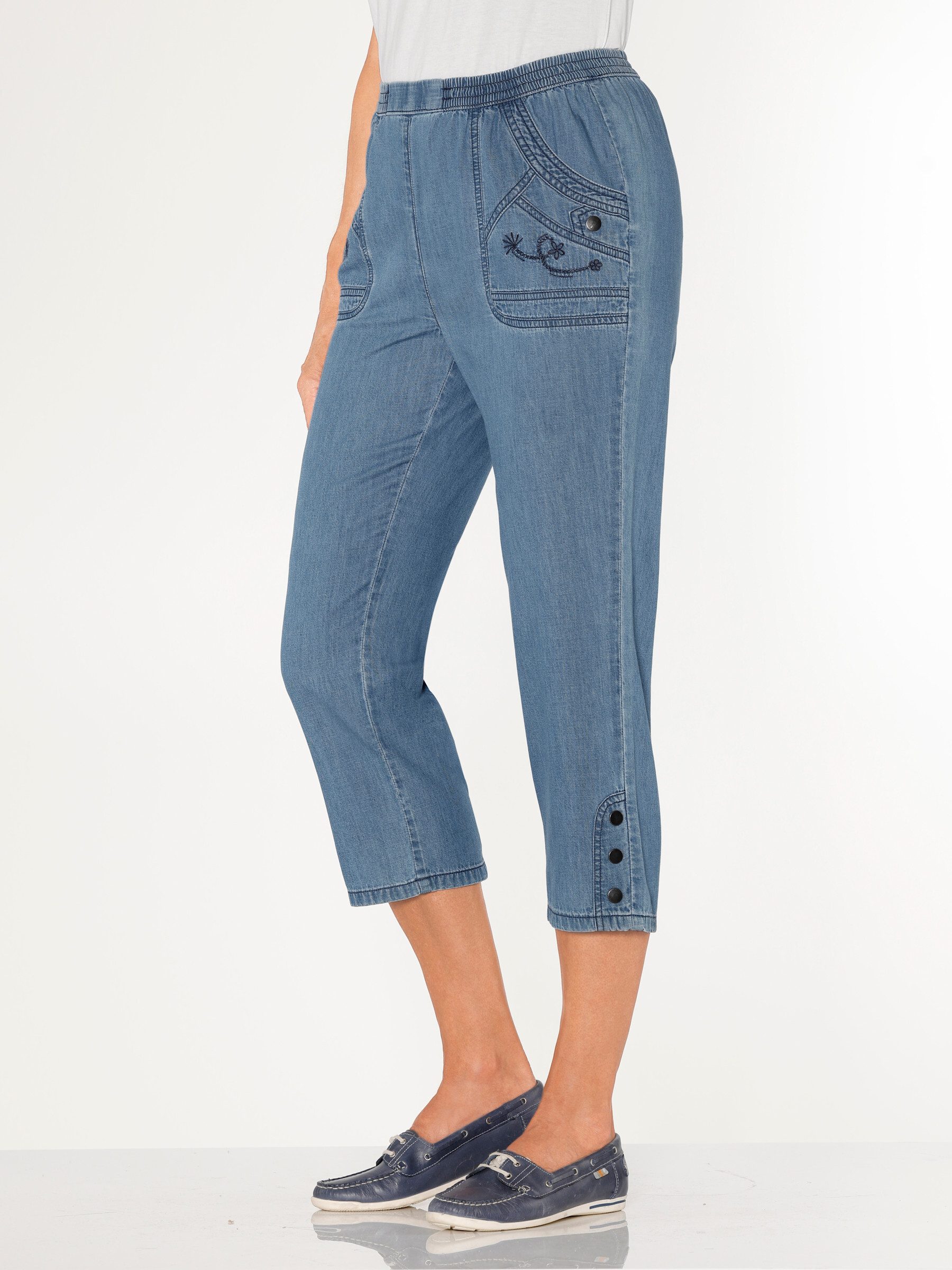 Witt Jeansshorts Capri-Jeans normal