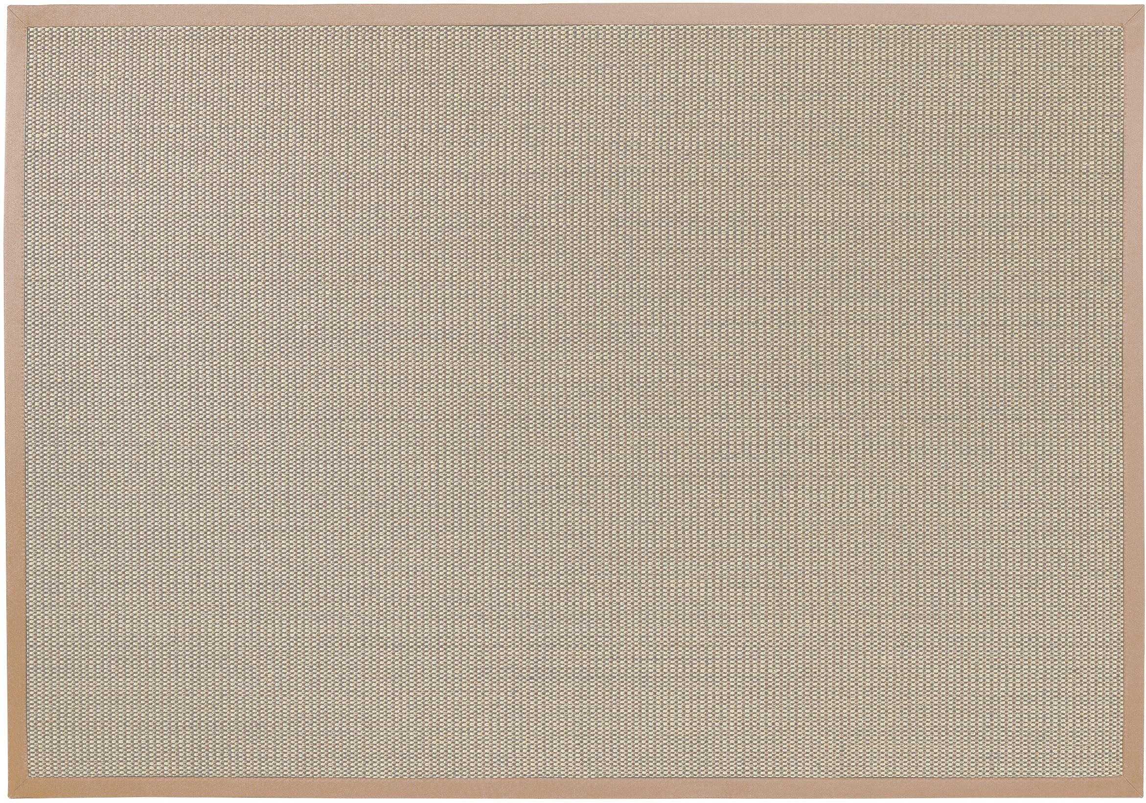 Dekowe Sisalteppich Brasil, rechteckig, Höhe: 6 mm, Flachgewebe, Obermaterial: 100% Sisal, mit Bordüre, Wohnzimmer