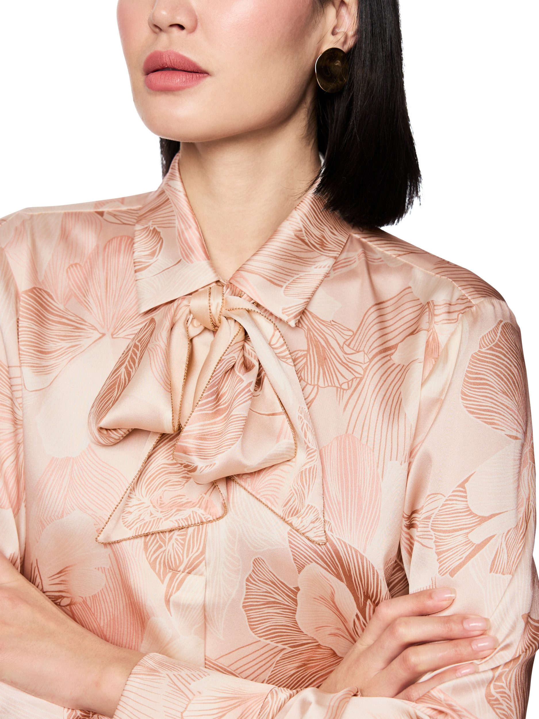 Marc Cain Blusentop Bluse mit Muster - Regular Fit