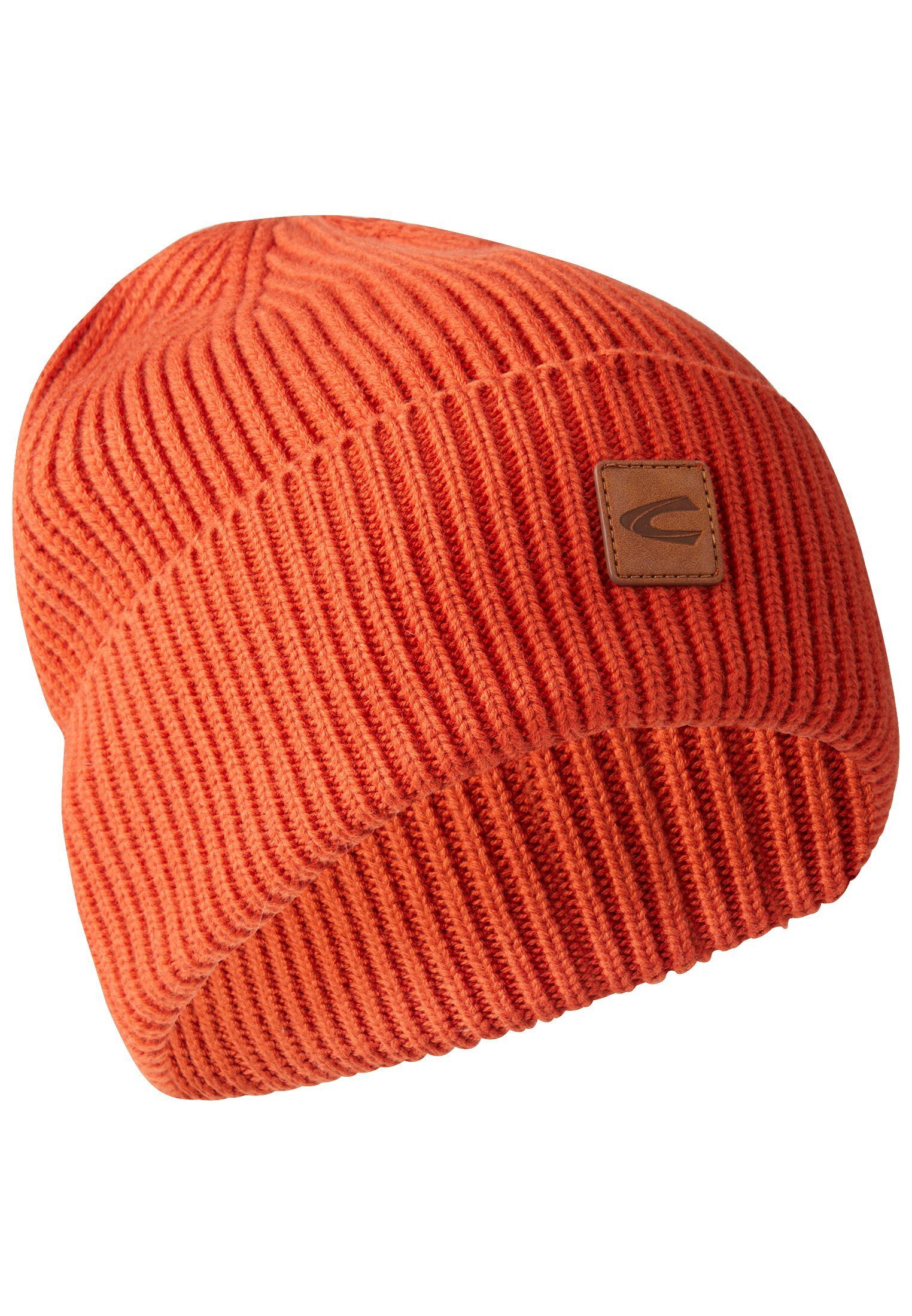 camel active Baseball Cap Beanie aus einem Baumwoll-Kaschmir-Mix