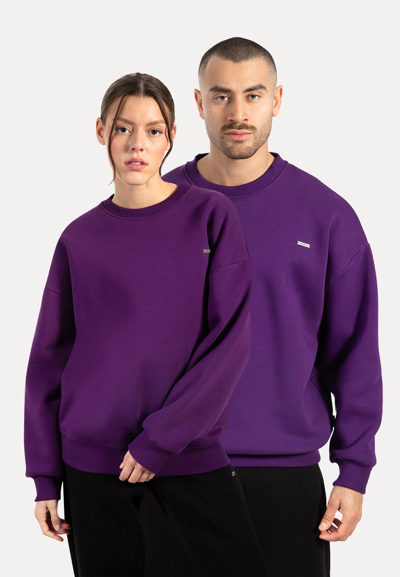 Smilodox Sweatshirt Riven Oversize günstig online kaufen