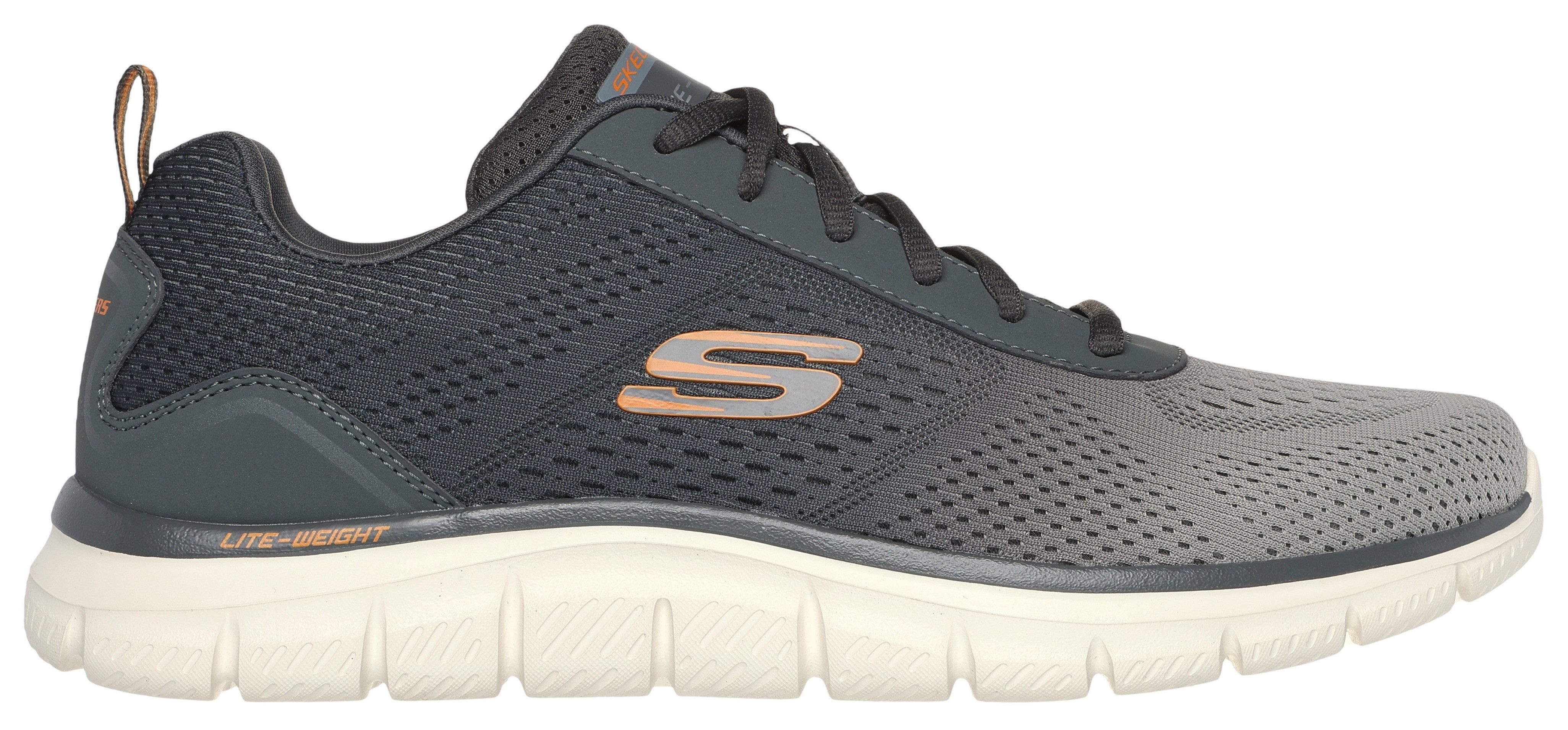 Skechers TRACK-RIPKENT Sneaker Freizeitschuh, Halbschuh, Schnürschuhin veganer Verarbeitung