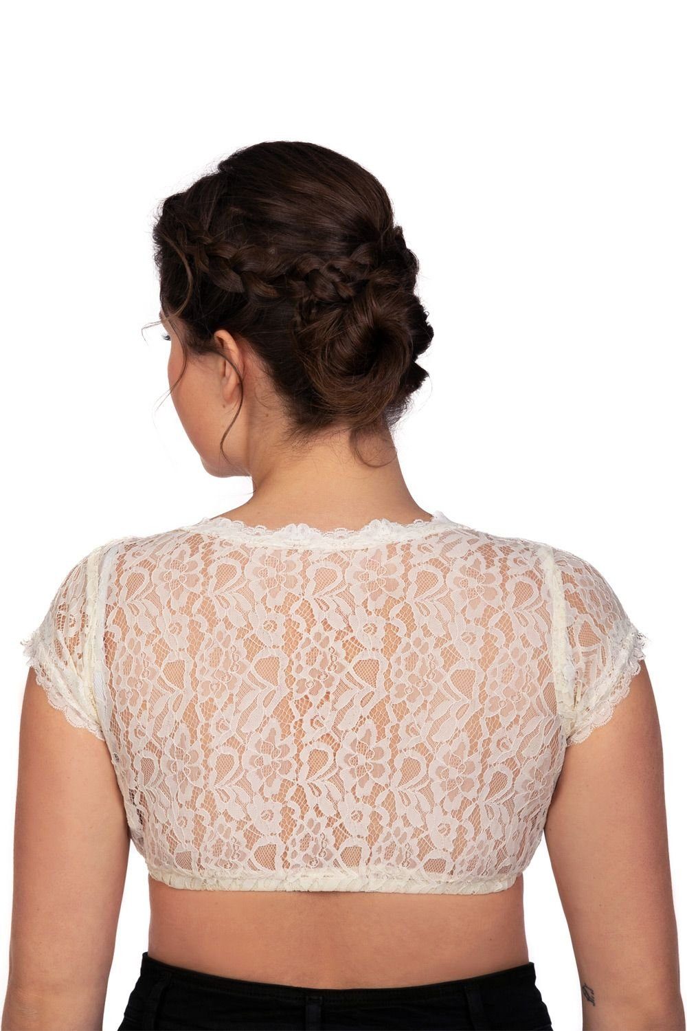 Edelnice Dirndlbluse beige günstig online kaufen