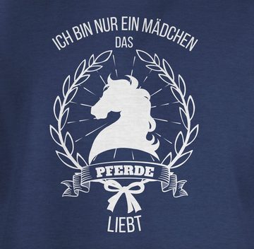 Shirtracer T-Shirt Ich bin nur ein Mädchen das Pferde liebt Pferd