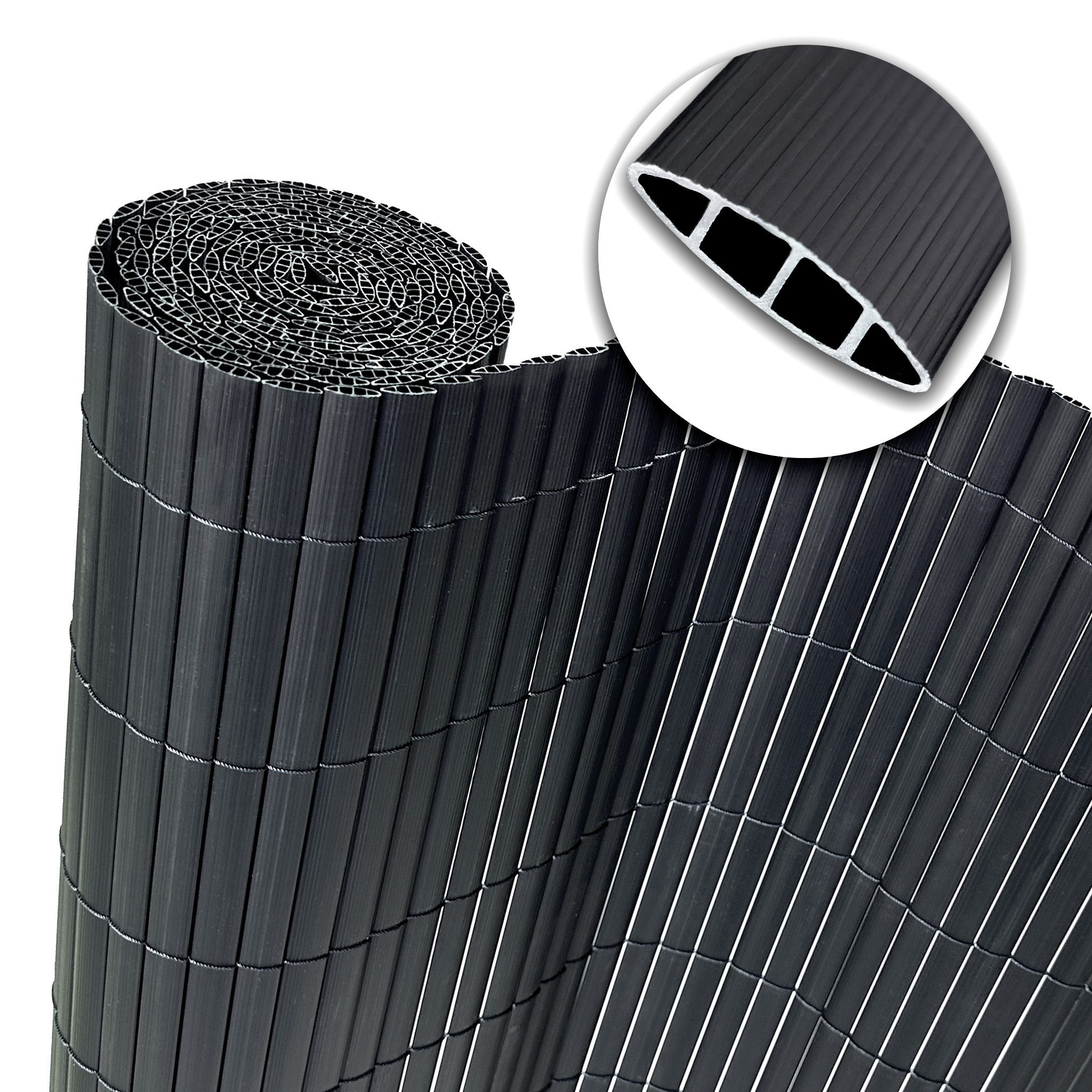 Floordirekt Sichtschutzelement aus PVC für Balkon & Garten, wetterfest & UV-beständig, pflegeleicht, (Schimmelabweisend), flexibler Sichtschutz aus Kunststoff, verschiedene Größen & Farben