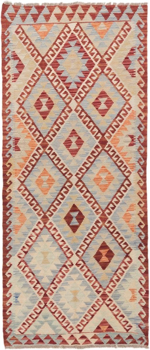 Orientteppich Kelim Afghan 82x186 Handgewebter Orientteppich Läufer, Nain Trading, rechteckig, Höhe: 3 mm