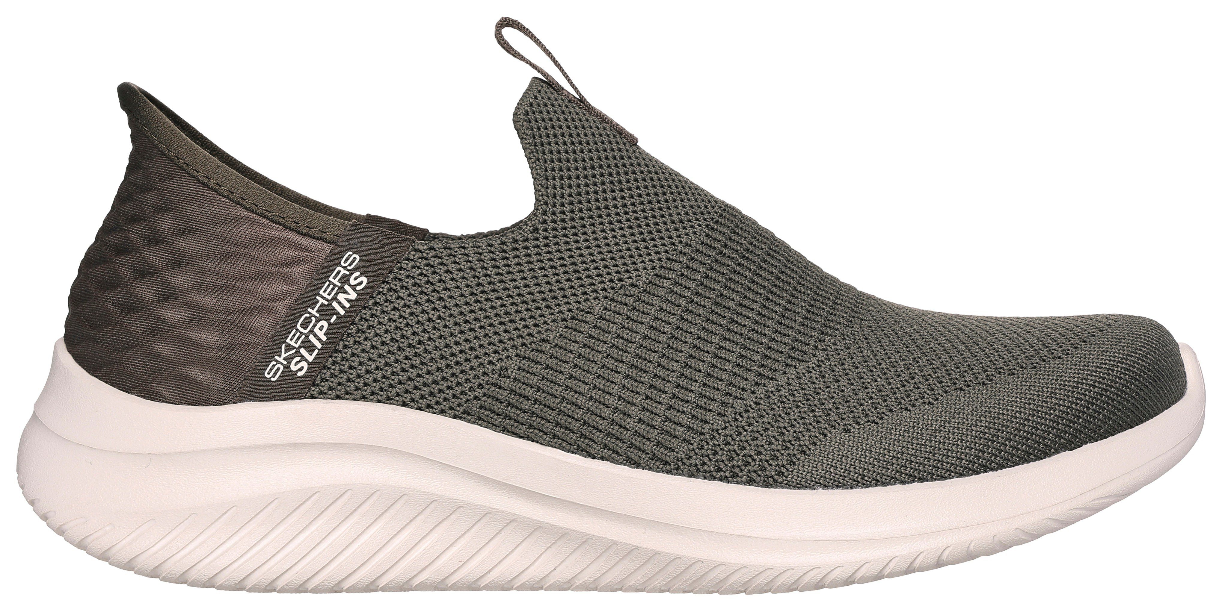 FLEX mit olivgrün ULTRA Einstieg STREAK leichten 3.0-COZY Sneaker für einen Skechers Slip-Ins Slip-On