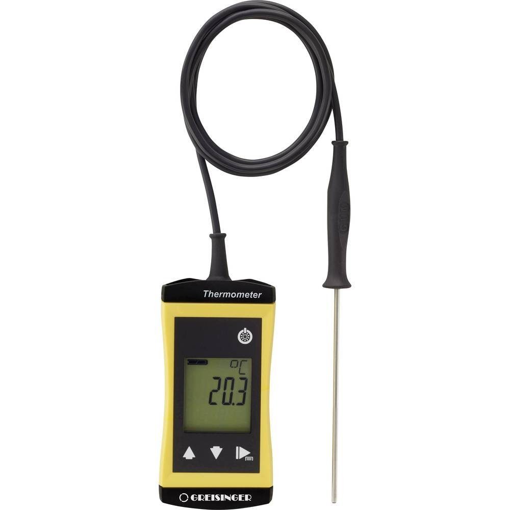 Greisinger Außentemperaturanzeige Wasserdichtes Alarmthermometer mit Tauchfühler G 1710 610810