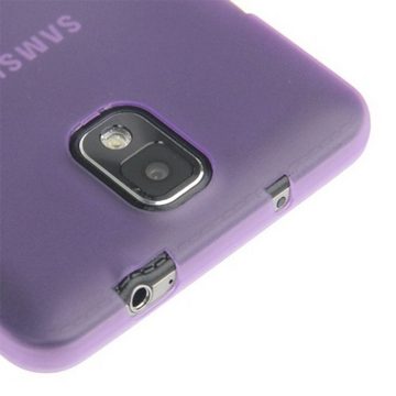 König Design Handyhülle Samsung Galaxy Note 3, Samsung Galaxy Note 3 Handyhülle Backcover Violett