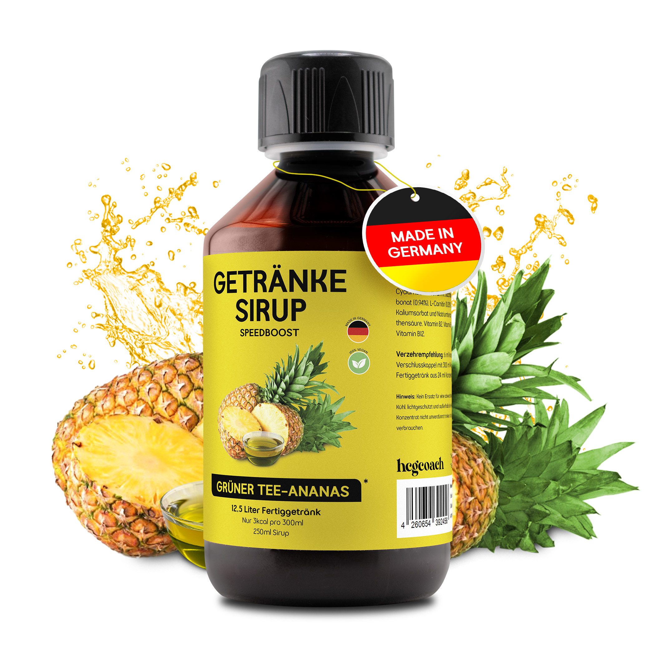 SpeedBoost - Zuckerfreies Getränkekonzentrat mit 10 Vitaminen Sirup