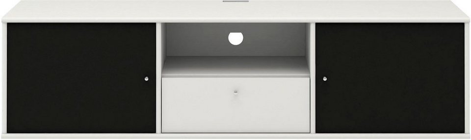 Hammel Furniture TV-Board Mistral Fernsehschrank, Medienmöbel, Hängend, mit  Türen mit Akustikstoff, Kabeldurchführung, Lowboard, B: 161,5 cm