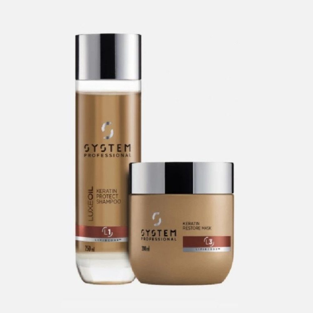 System Professional Haarpflege-Set System Professional LuxeOil Set – Shampoo 250 ml & Haarmaske 200 ml, 2-tlg., reichhaltig