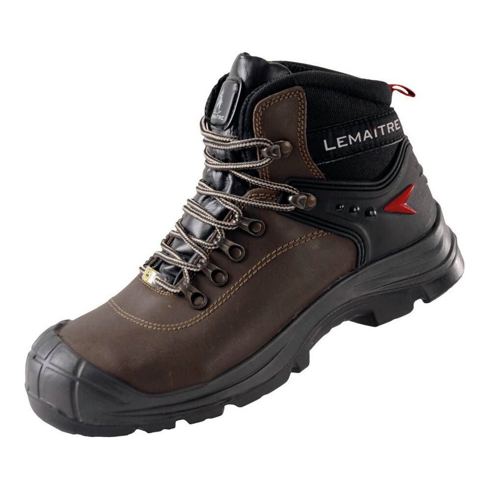 LEMAITRE Sicherheitshochschuh Slog Brown S3 Vollleder braun ÜK, Passform L ESD Arbeitsschuh