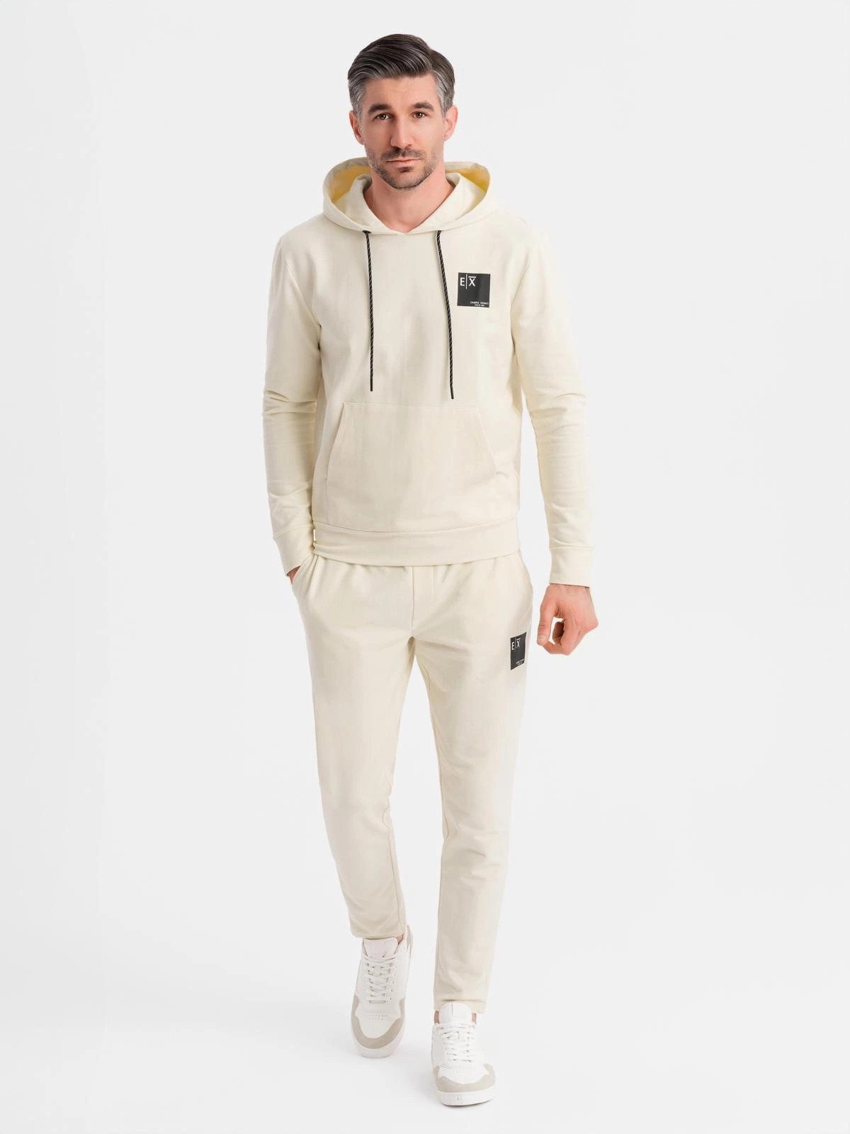 OMBRE Sweatanzug Sweatshirt-Set Kapuzenpulli + Sweathose