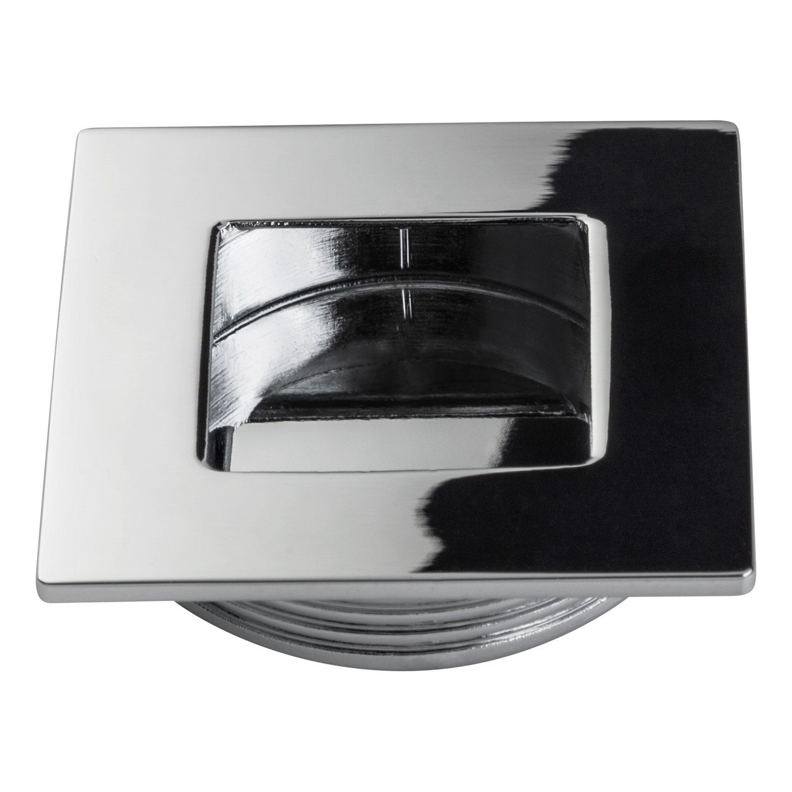 SO-TECH® Möbelgriff Einlassgriff Muschelgriff EL-05 40 x 40 mm, Chrom poliert