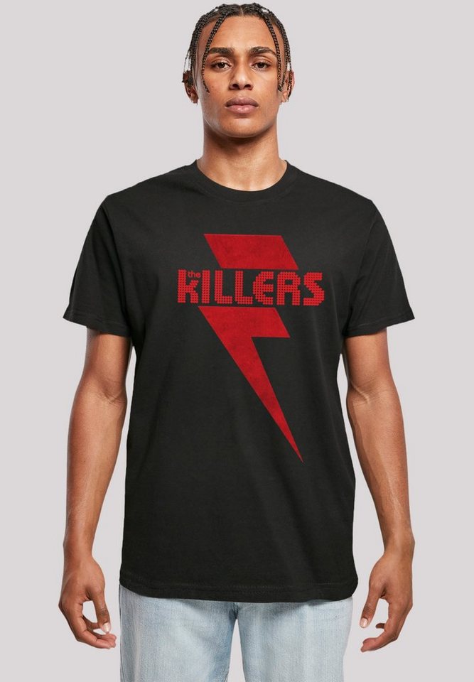 F4NT4STIC T-Shirt The Killers Red Bolt Print, Sehr weicher Baumwollstoff  mit hohem Tragekomfort
