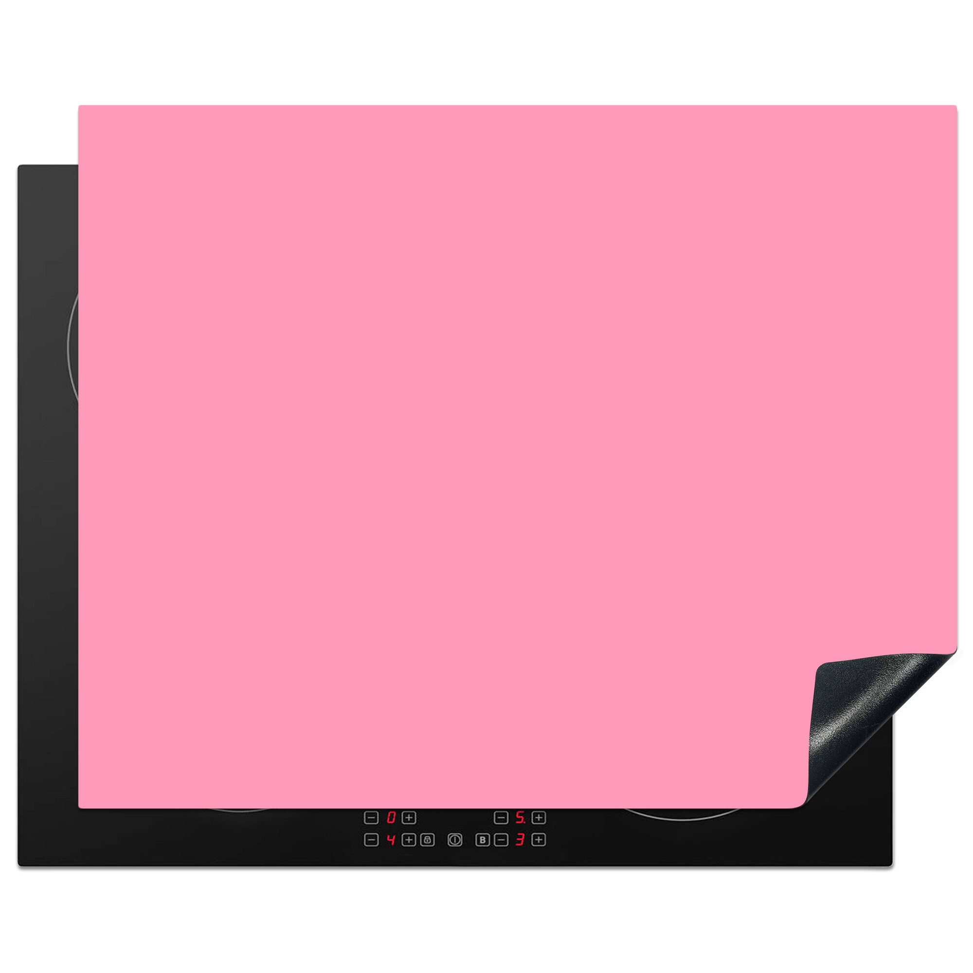 MuchoWow Herd-Abdeckplatte Bubblegum – Pink – Rosa, Vinyl, (1 tlg), Herdabdeckplatten für Ceranfeld, Induktionsschutz, 65x55 cm