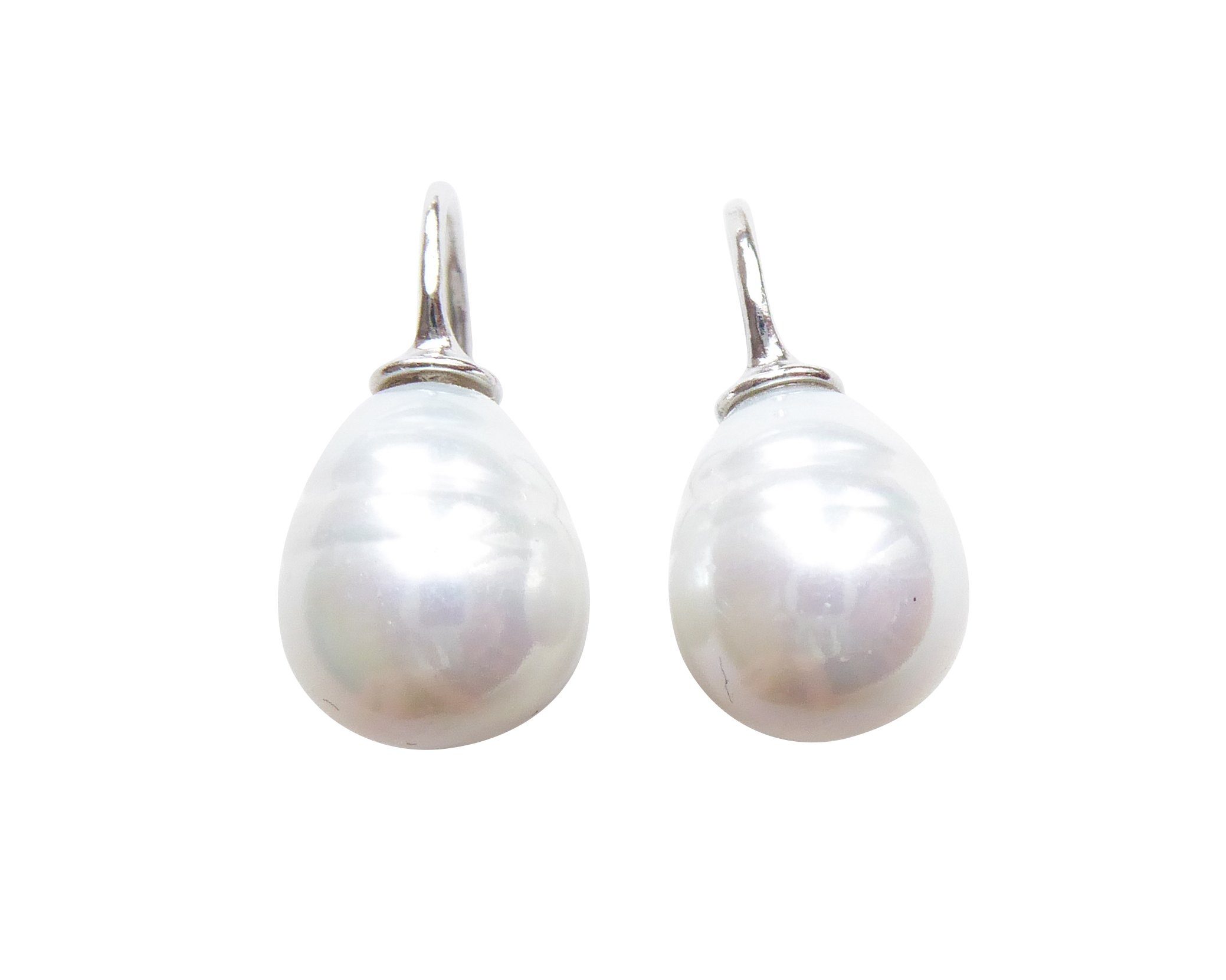 Perlenohrringe Erica klein weiß Sterlingsilber leicht und schlicht klassisch