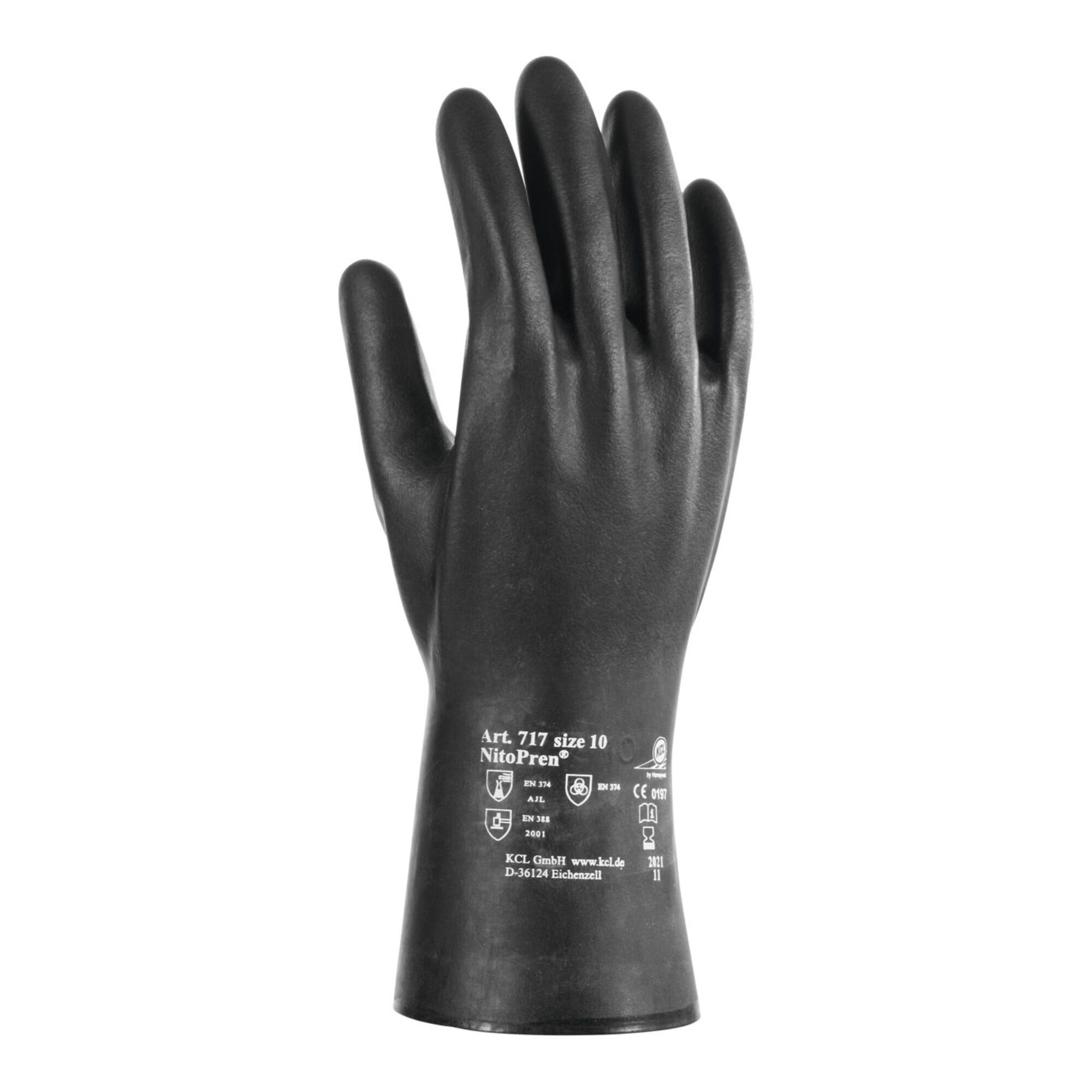 Honeywell Chemikalien-Schutzhandschuhe KCL Chemikalienschutz-Handschuh-Paar NitoPren 717, Größe 7