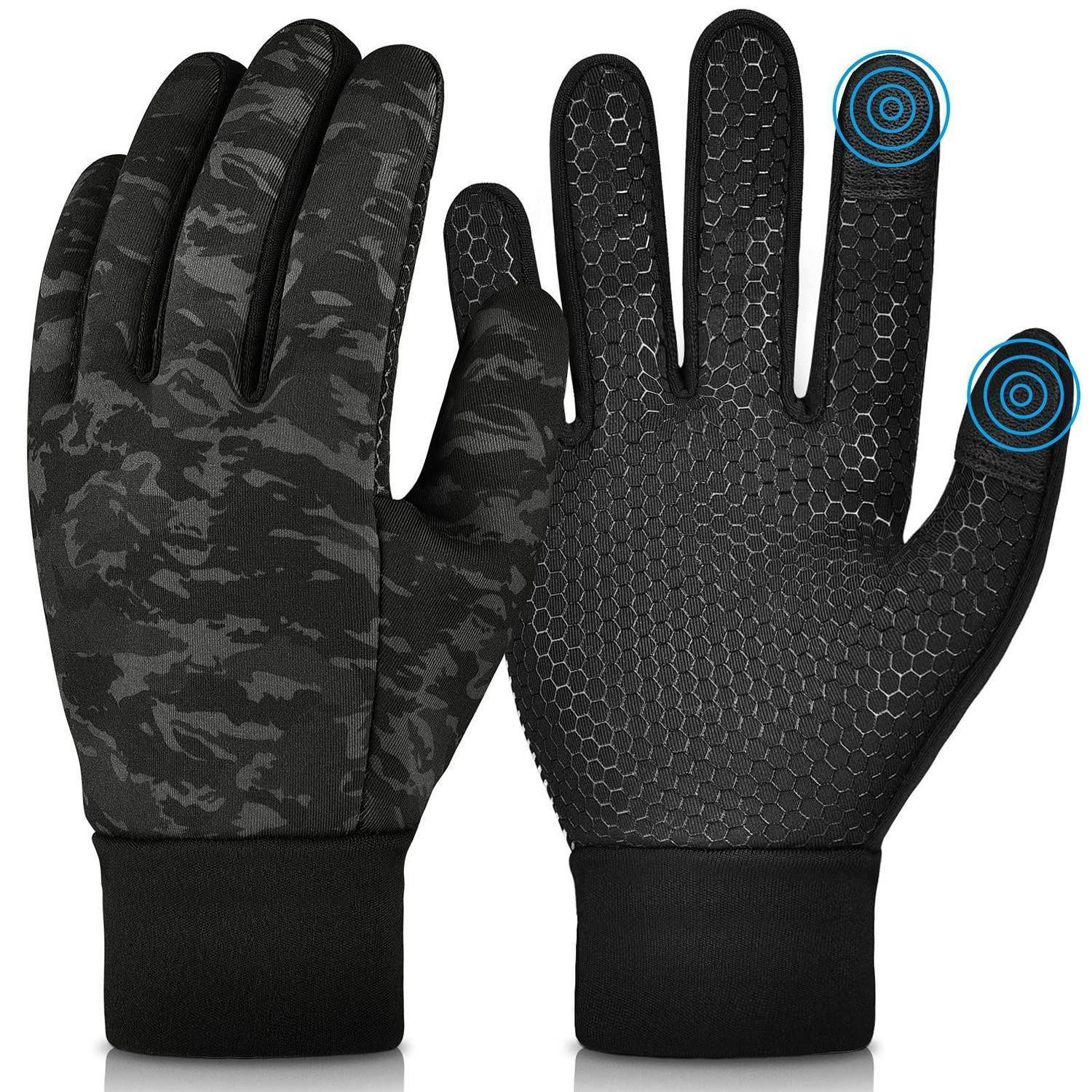LuxusKollektion Fahrradhandschuhe Kinder Fahrradhandschuhe L Camouflage (1-St)