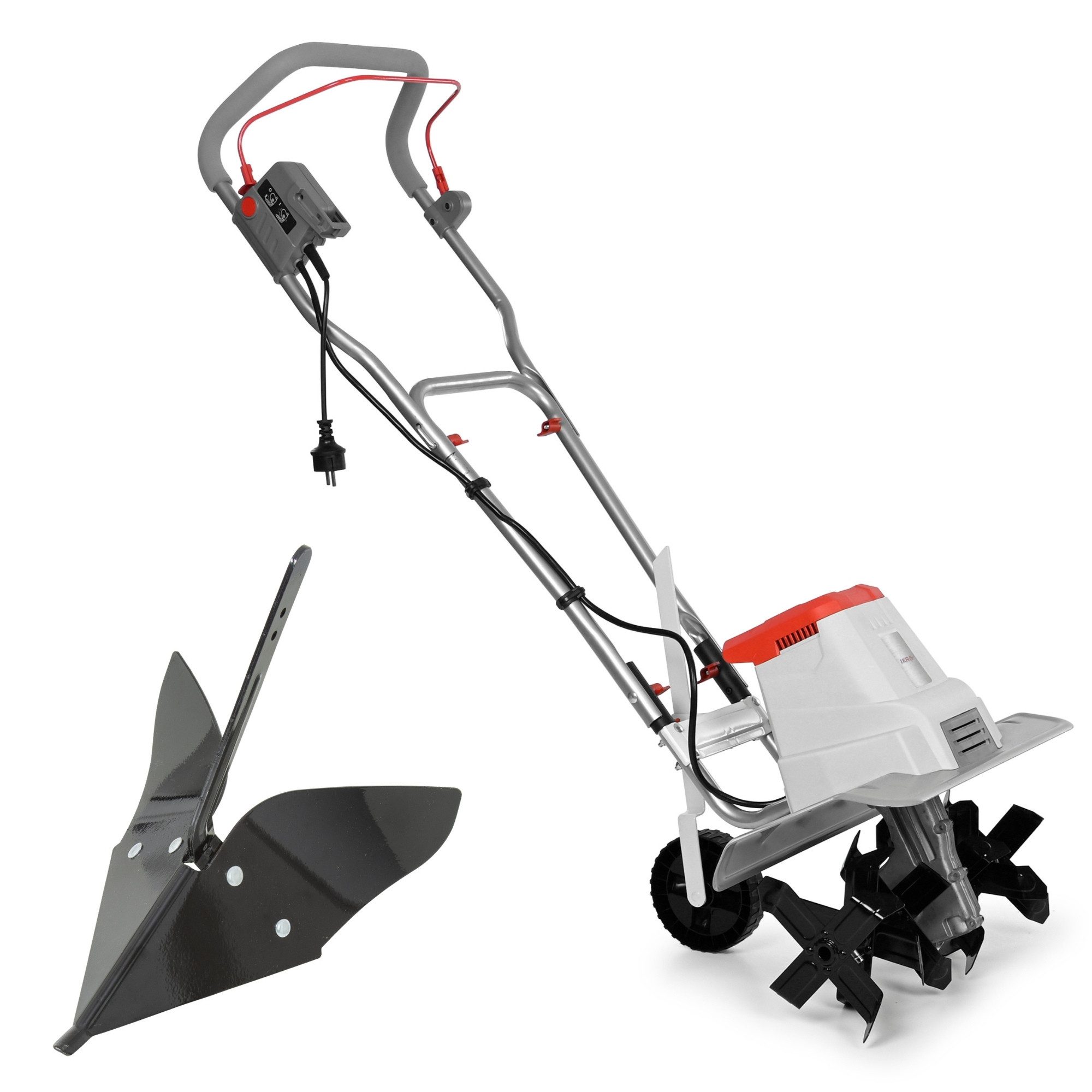 ikra GmbH Elektromotorhacke IEM 1500, 45 cm Arbeitsbreite, flexible Arbeitsbreite (32-45 cm), 1500 Watt, mit Häufelpflug