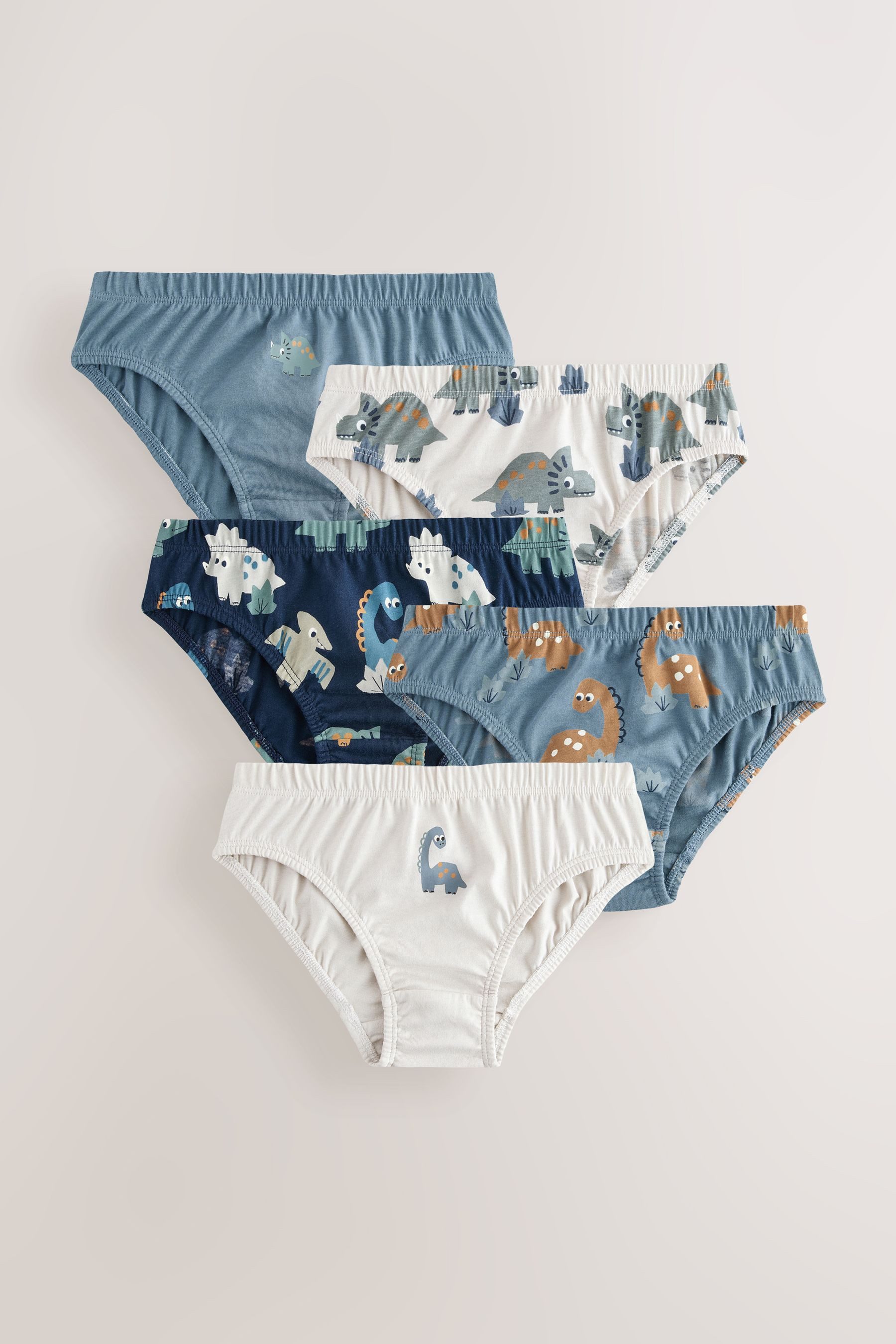 Next Slip Unterhosen mit Print aus 100 % Baumwolle, 5er-Pack (5-St)