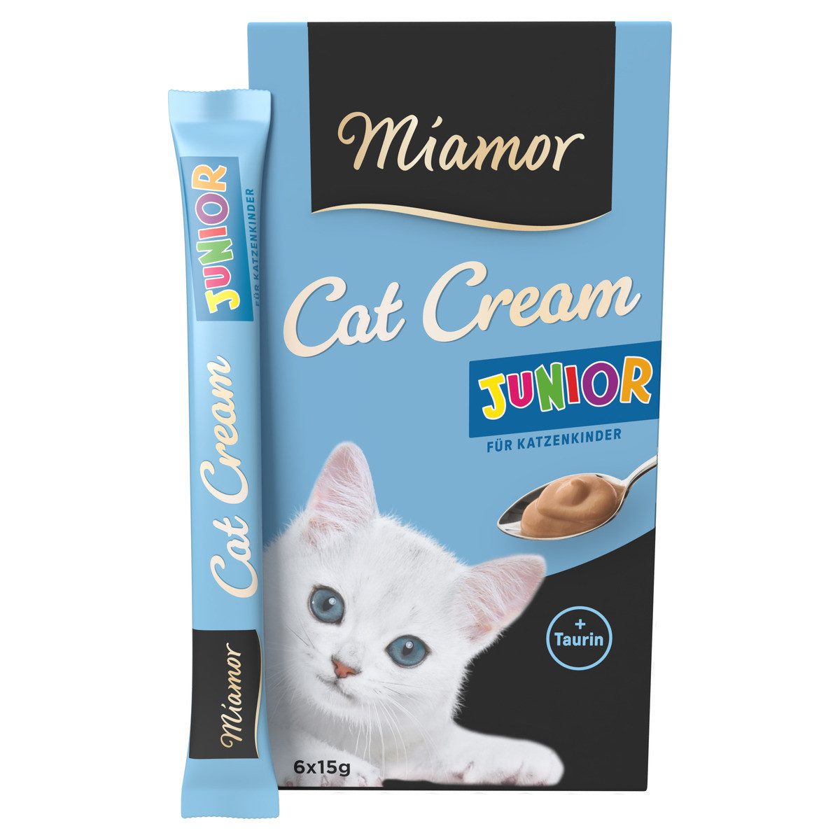 Miamor Cat Cream Junior-Cream 6 x 15 g - 11 Stück, Snack für: Katze