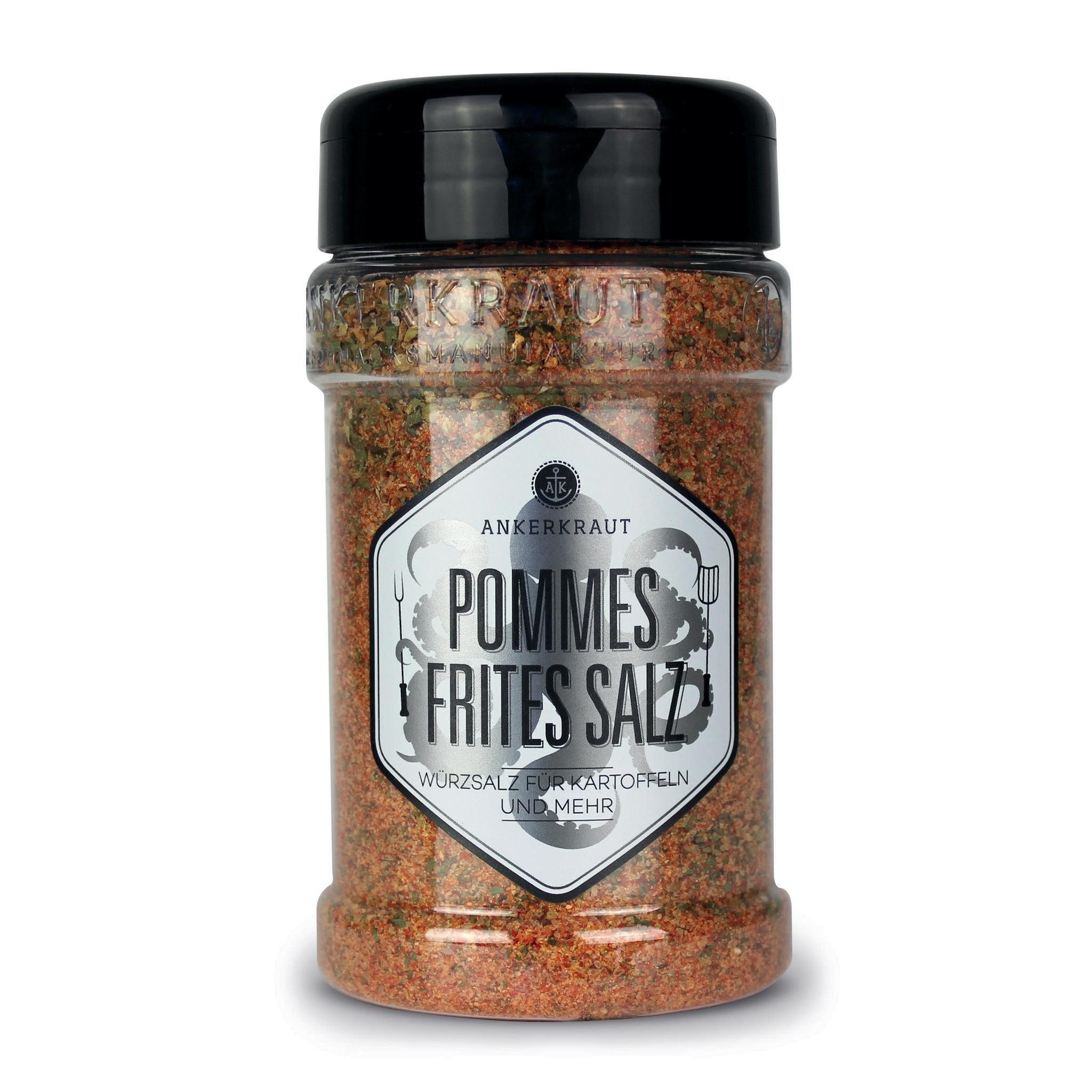 Ankerkraut Gewürz Pommes Frites Salz, Pommes Frites Salz, 270g im Streuer